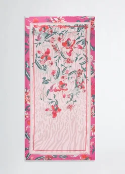 Foulard con stampa floreale