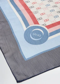 Foulard con stampa logo
