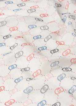 Foulard con stampa logo