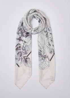 Foulard grande a fiori