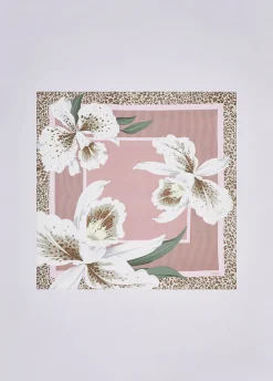 Foulard grande con orchidea