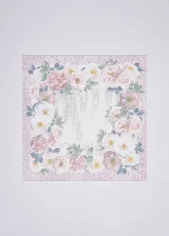 Foulard grande con peonie