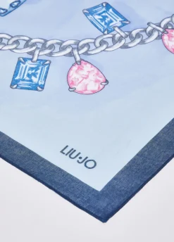 Foulard grande con stampa