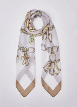 Foulard grande con stampa