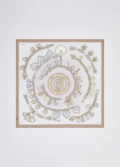 Foulard grande con stampa