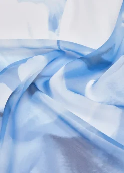 Foulard grande con stampa floreale