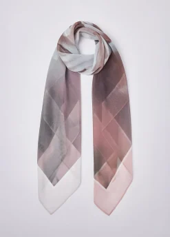 Foulard grande con stampa floreale