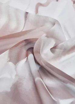 Foulard grande con stampa floreale