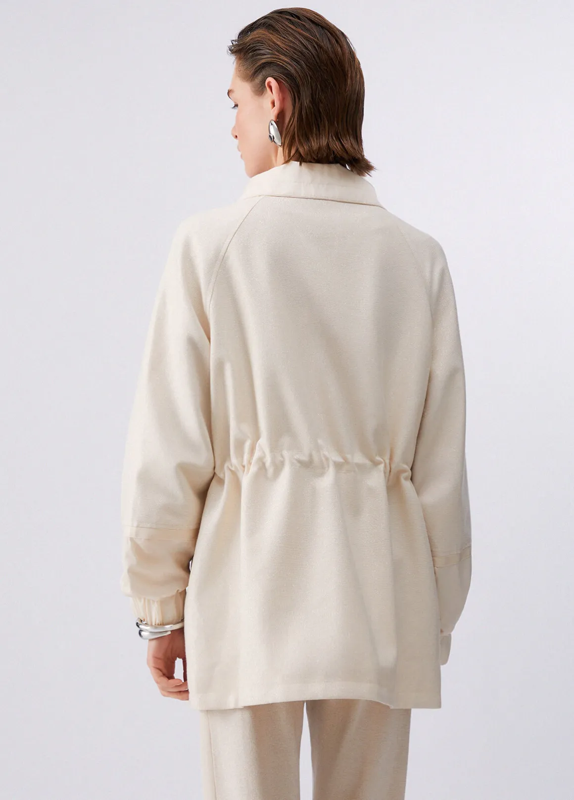Giacca antivento con coulisse