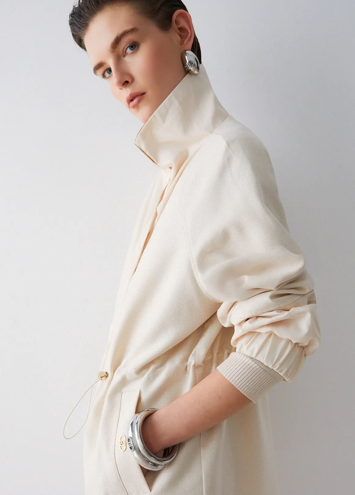 Giacca antivento con coulisse