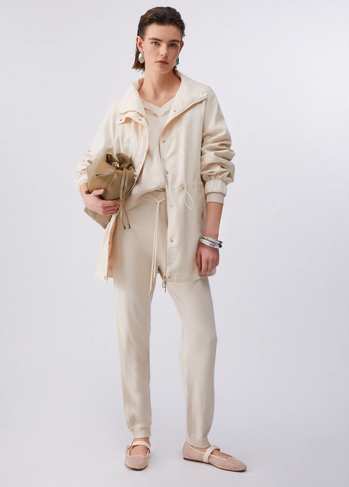 Giacca antivento con coulisse