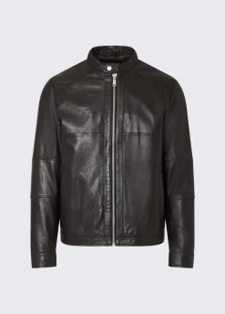 Giacca biker in pelle