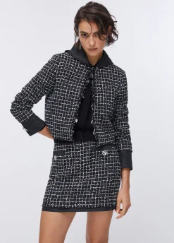 Giacca boxy in bouclé