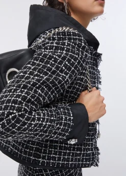 Giacca boxy in bouclé