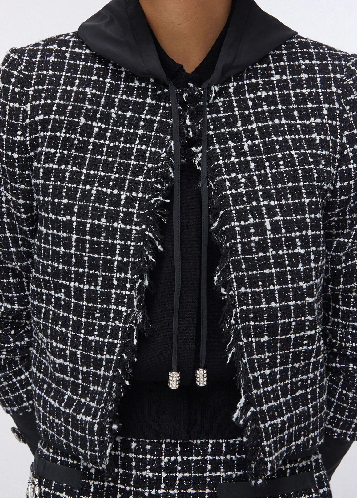 Giacca boxy in bouclé