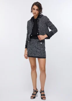 Giacca boxy in bouclé