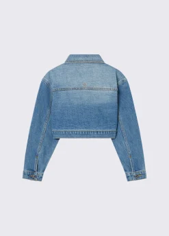 Giacca di jeans con ricami gioiello