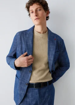 Giacca in denim chambray
