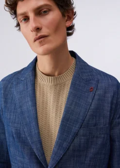 Giacca in denim chambray