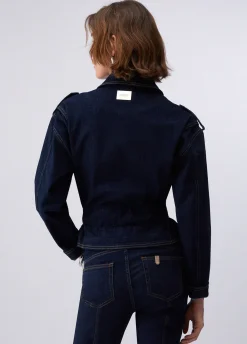 Giacca in denim con cintura