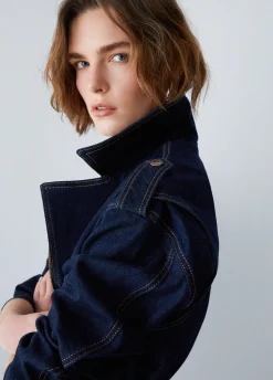 Giacca in denim con cintura