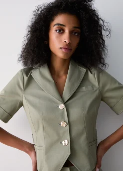 Giacca in gabardine