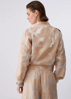 Giacca in organza jacquard