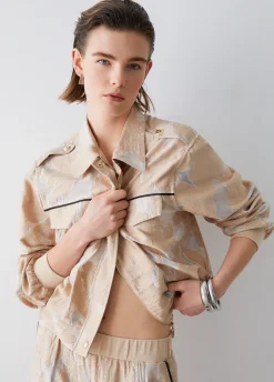 Giacca in organza jacquard