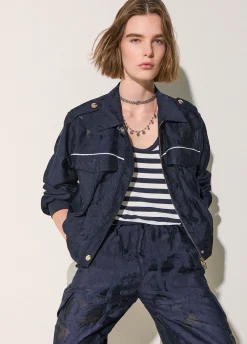 Giacca in organza jacquard