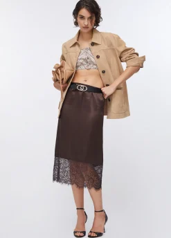 Giacca in pelle scamosciata