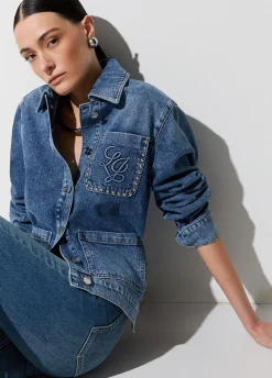 Giacca overshirt in denim