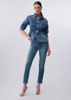 Giacca overshirt in denim