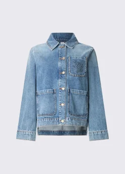Giacca overshirt in denim