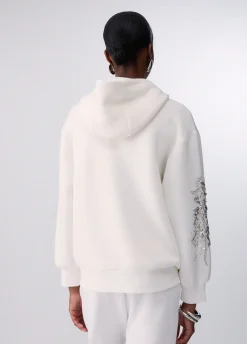 Giacca oversize con ricamo gioiello
