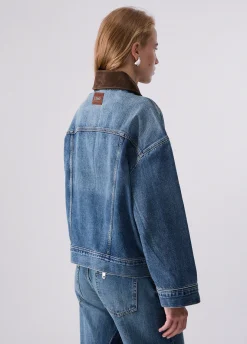 Giacca oversize in denim