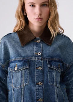 Giacca oversize in denim