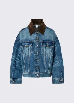 Giacca oversize in denim