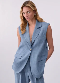 Gilet con foulard