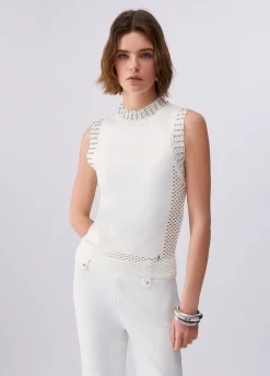 Gilet con ricami gioiello