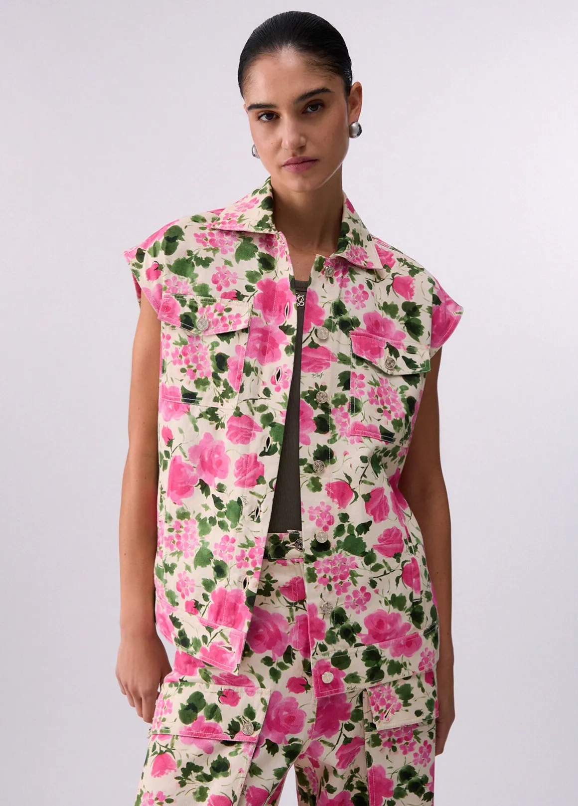Gilet con stampa