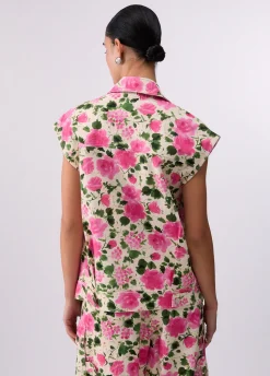 Gilet con stampa