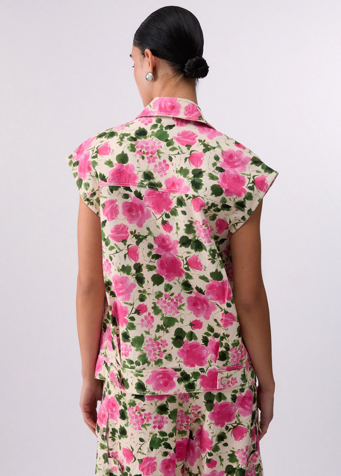Gilet con stampa