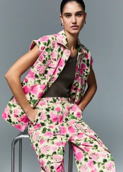 Gilet con stampa
