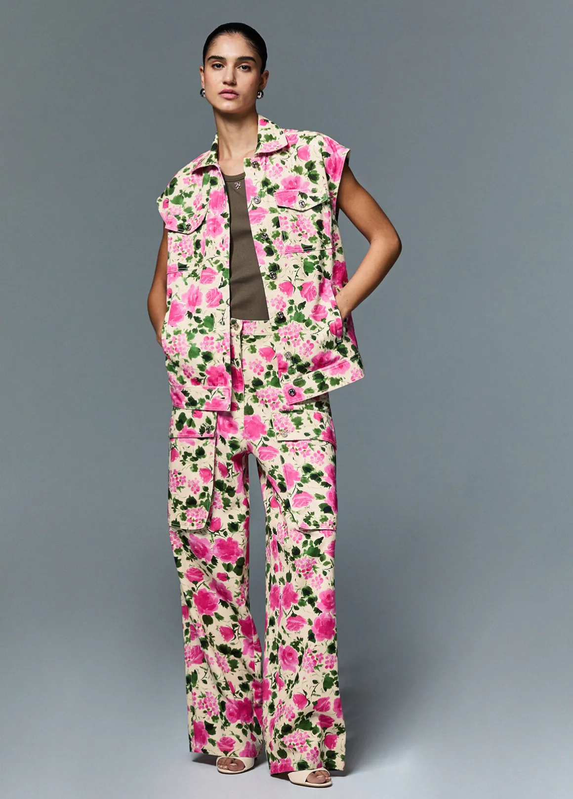 Gilet con stampa