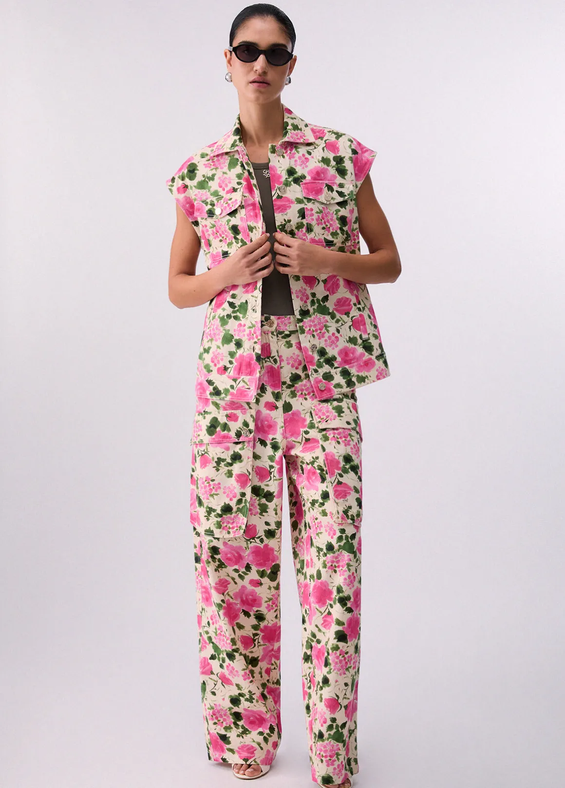 Gilet con stampa