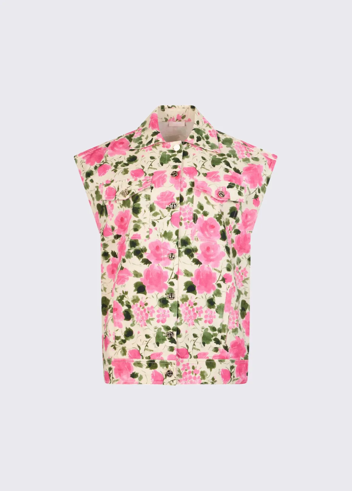 Gilet con stampa