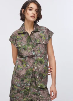 Gilet con stampa