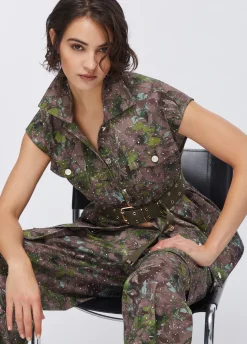 Gilet con stampa