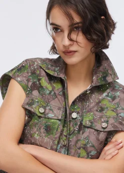 Gilet con stampa