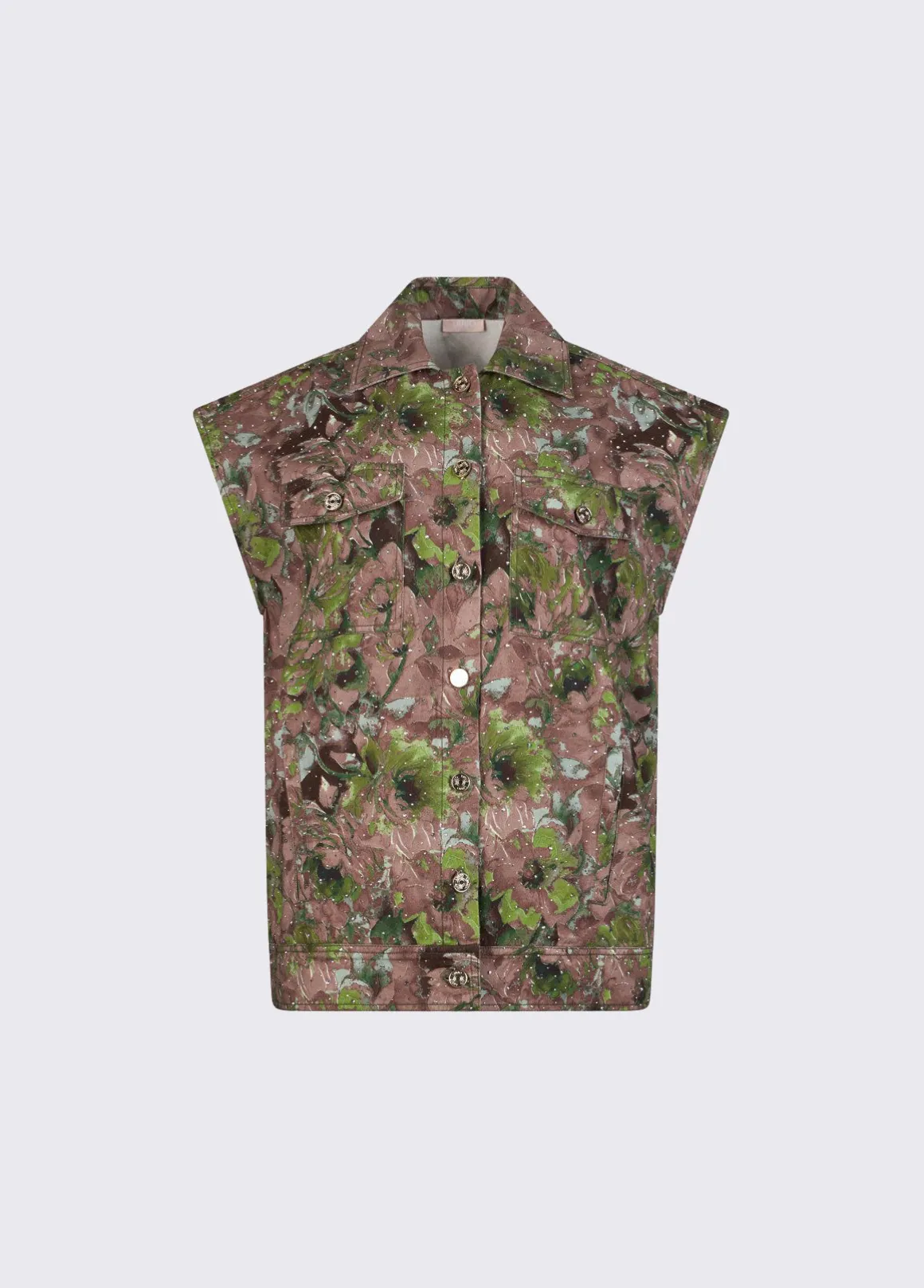 Gilet con stampa